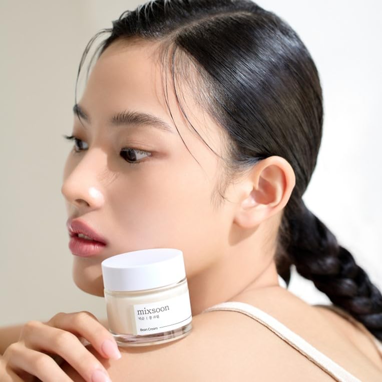 mixsoon Bean Cream - Intensive Moisture Face Cream For Smooth, Nourished Skin, Pore & Sebum Care - Korean Skincare For Glass Skin - Non-stick (1.69 fl.oz / 50ml)