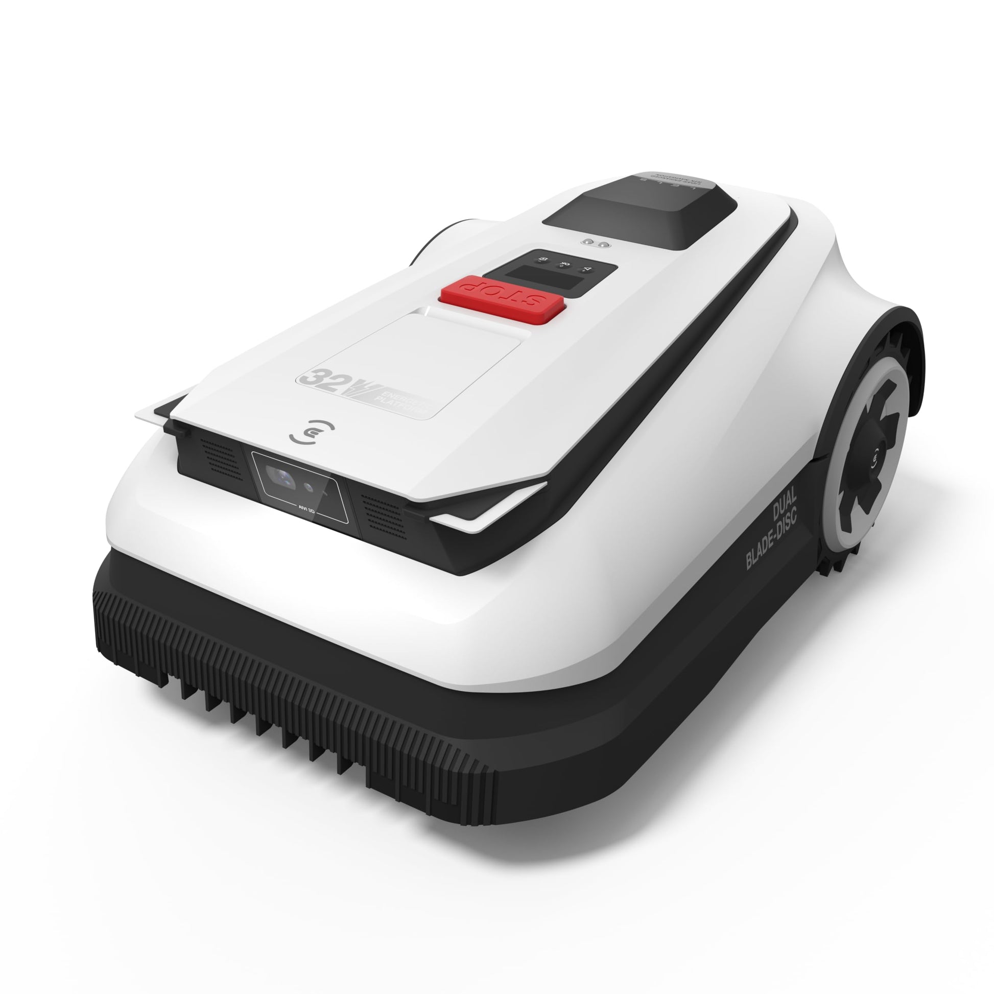 ECOVACS Goat A2500 RTK Robot Lawn Mower, Lidar-Enhanced RTK+Vision Navigation, Auto-Mapping, Dual Blades, Edge Precision Mowing, Perimeter Wire-Free, Suitable for 5/8 Acres Lawn, 50% Slope Capability