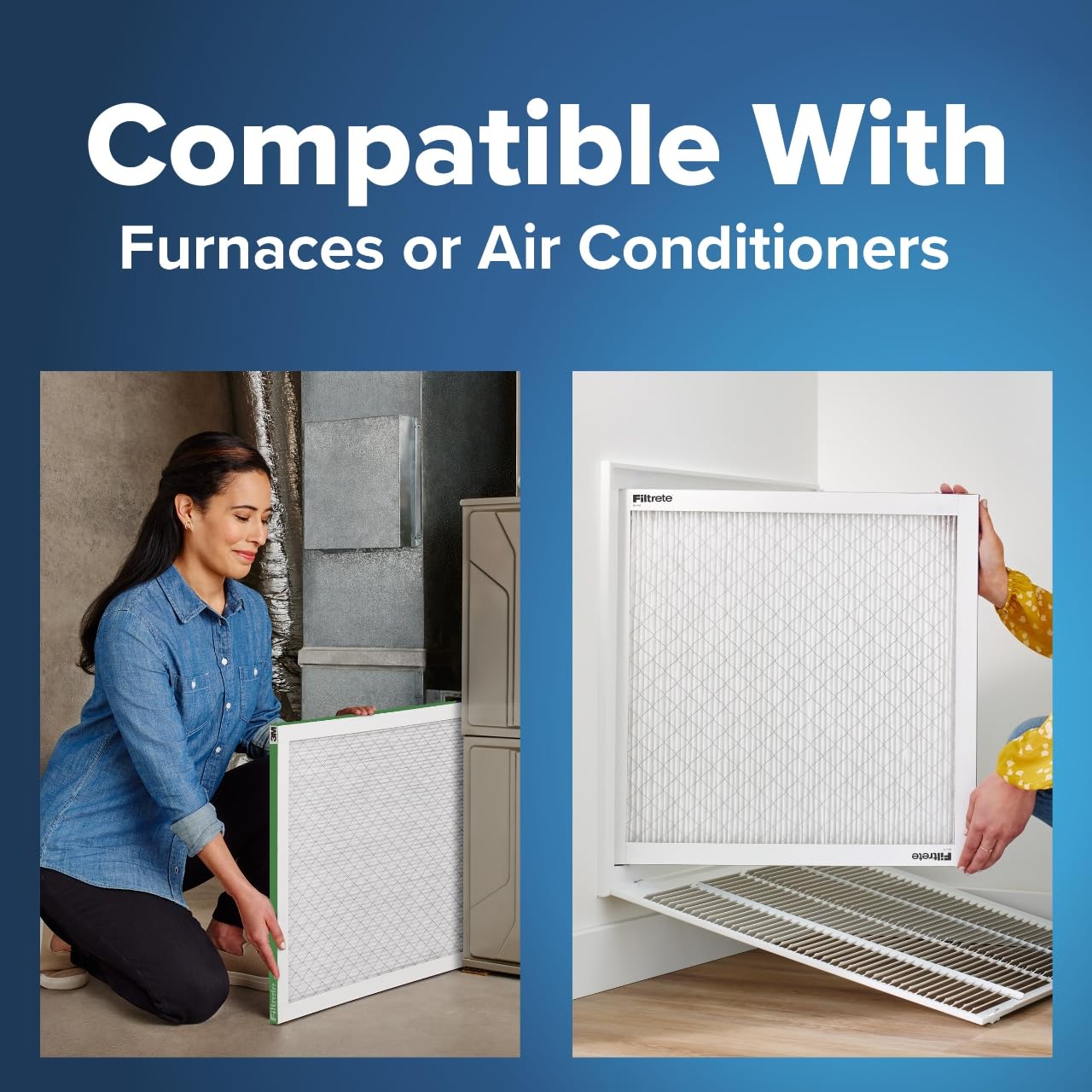 Filtrete 16x20x1 AC Furnace Air Filter, MERV 8, MPR 700, Tough on Pollen, Easy on Airflow, 3-Month Pleated 1-Inch Electrostatic Air Cleaning Filter, 4-Pack (Actual Size 15.688 x 19.688 x 0.78 in)