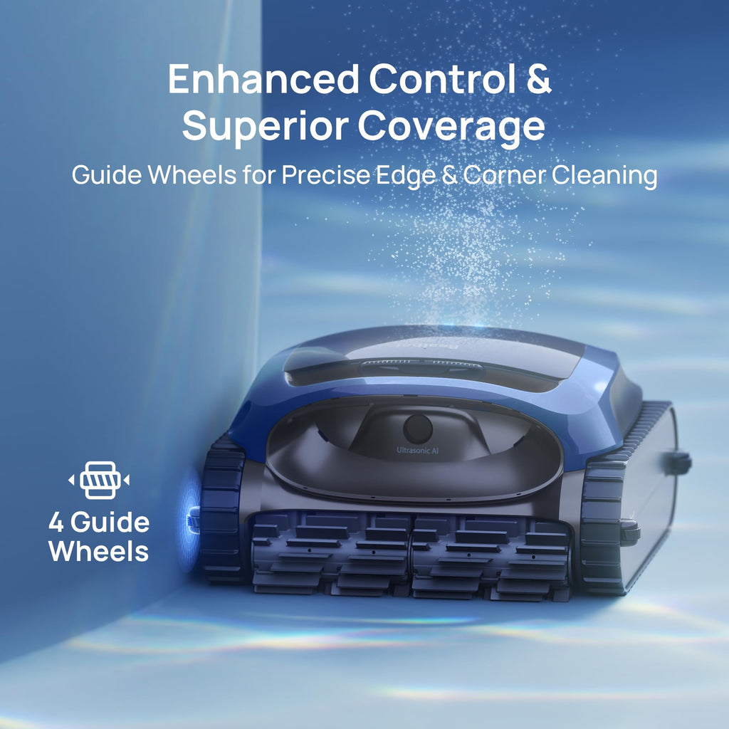 (2025 Upgrade) Beatbot AquaSense 2 Cordless Robotic Pool Vacuum Cleaner, Smart Surface Parking, Double-Pass Waterline Scrubbing, Cleans Floor, Walls and Waterline, Light Blue