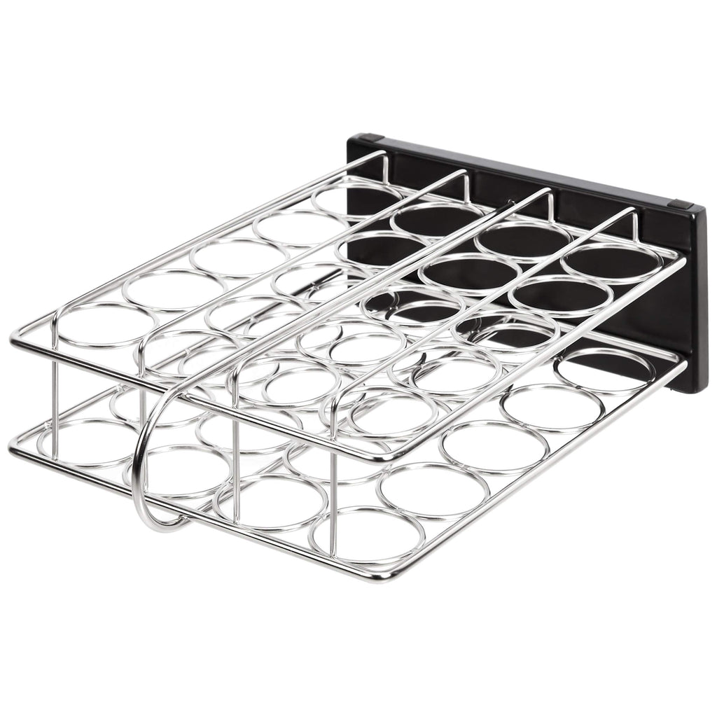 Amazon Basics 20 Jars Spice Organizer Rack, Silver