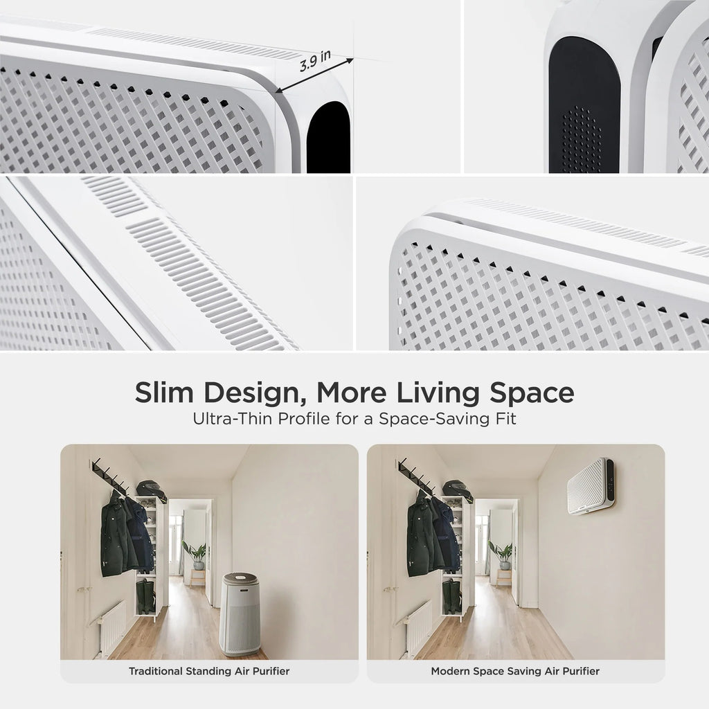 Wall Mount Air Purifier-H13 True HEPA (CAC-AA0910FW)
